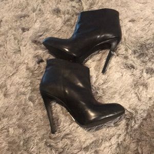Black ankle boots